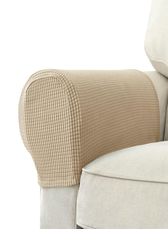 Chaexii Premium Polyester Sofa Arm Cover, Scratch Resistant Protector Covers, Elastic Armrest Covers for Square/Curved/Sloping Couch Armrests, 2Pcs - Image 1